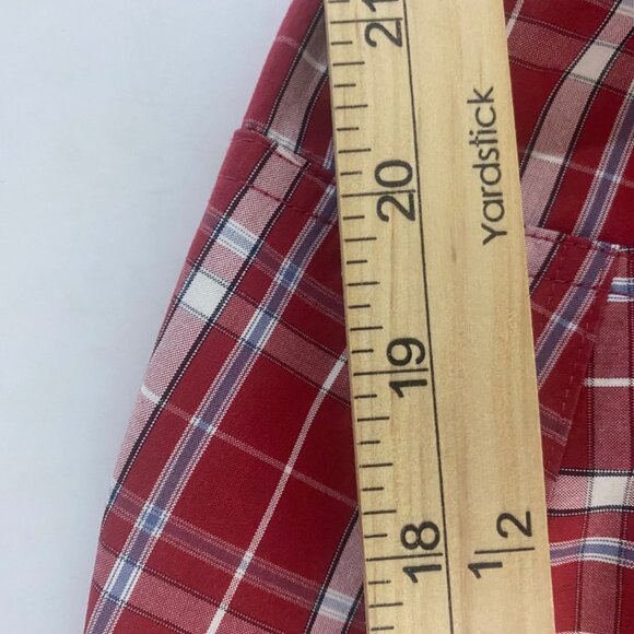 Ariat‎ Pro Series Long-Sleeve Shirt Mens L Red Plaid Button Down Vented Western - Picture 7 of 10